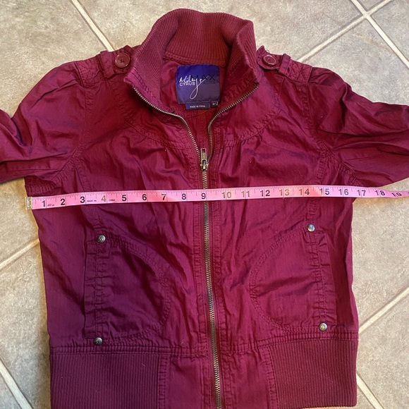 Miley Cyrus Max Azria Maroon Jacket MEDIUM - Picture 7 of 8